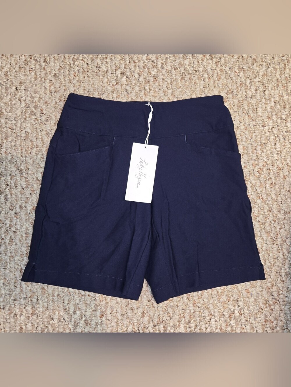 NWT Lady Hagen Tummy Control 7" Shorts Navy Women's Size XS